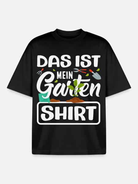 Das Ist Mein Garten - Boxy Heavyweight Unisex Organic T-Shirt von Stanley/Stella - Schwarz