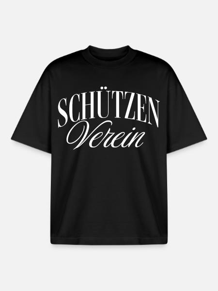 Schützen Verein - Boxy Heavyweight Unisex Organic T-Shirt von Stanley/Stella - Schwarz