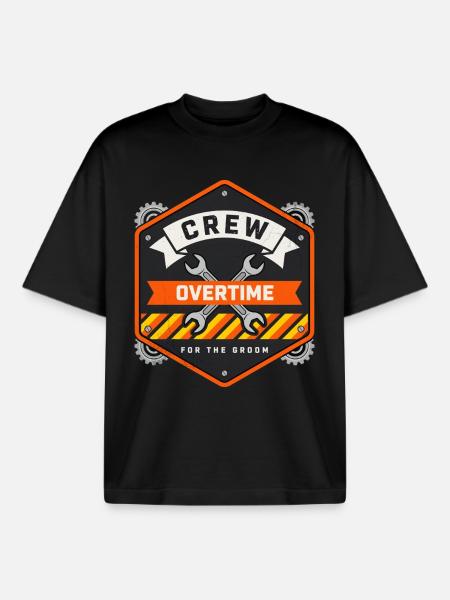 FINAL SHIFT – Crew Edition - Boxy Heavyweight Unisex Organic T-Shirt by Stanley/Stella - black