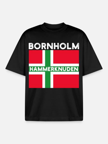 Bornholm Hammerknuden - Boxy Heavyweight Unisex Organic T-Shirt von Stanley/Stella - Schwarz