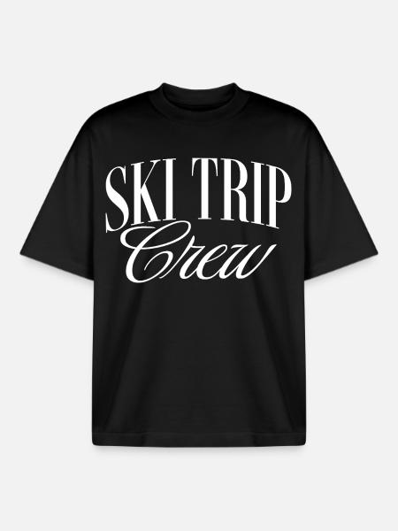 Ski Trip - Boxy Heavyweight Unisex Organic T-Shirt von Stanley/Stella - Schwarz
