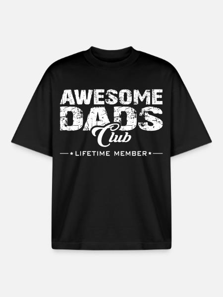 Wonderful dad - Boxy Heavyweight Unisex Organic T-Shirt by Stanley/Stella - black
