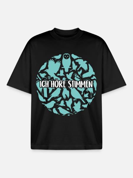Birdwatching - Boxy Heavyweight Unisex Organic T-Shirt von Stanley/Stella - Schwarz