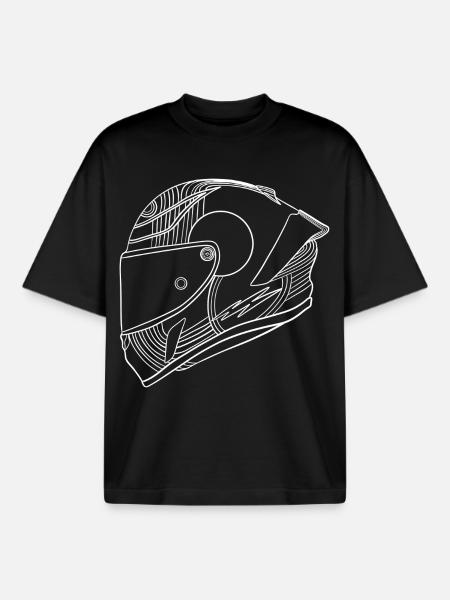 Casque Weis - T-shirt unisexe boxy épais biologique Stanley/Stella - noir