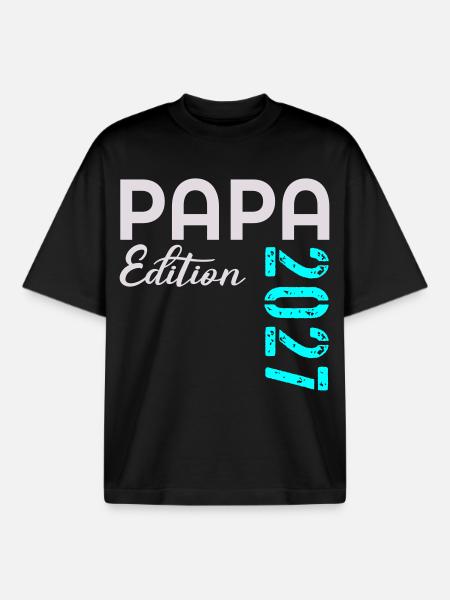BABY DAD 2027 EDITION - Boxy Heavyweight Unisex Organic T-Shirt by Stanley/Stella - black