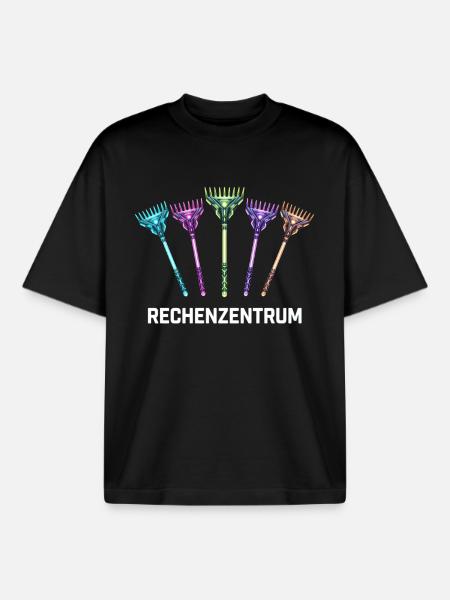 Rechenzentrum Gärtner Garten Gartenarbeit - Boxy Heavyweight Unisex Organic T-Shirt von Stanley/Stella - Schwarz