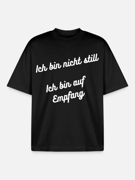 Heimatliebe Nord - Boxy Heavyweight Unisex Organic T-Shirt von Stanley/Stella - Schwarz