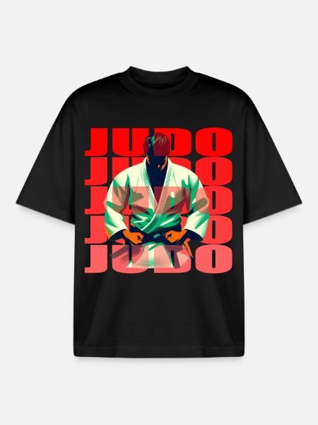 Judo - Boxy Heavyweight Unisex Organic T-Shirt von Stanley/Stella - Schwarz