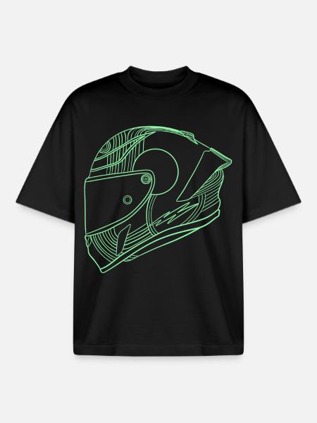 Helm - Boxy Heavyweight Unisex Organic T-Shirt von Stanley/Stella - Schwarz