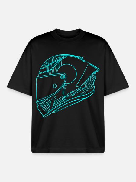 Helm - Boxy Heavyweight Unisex Organic T-Shirt von Stanley/Stella - Schwarz