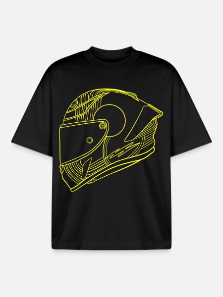 Helm - Boxy Heavyweight Unisex Organic T-Shirt von Stanley/Stella - Schwarz