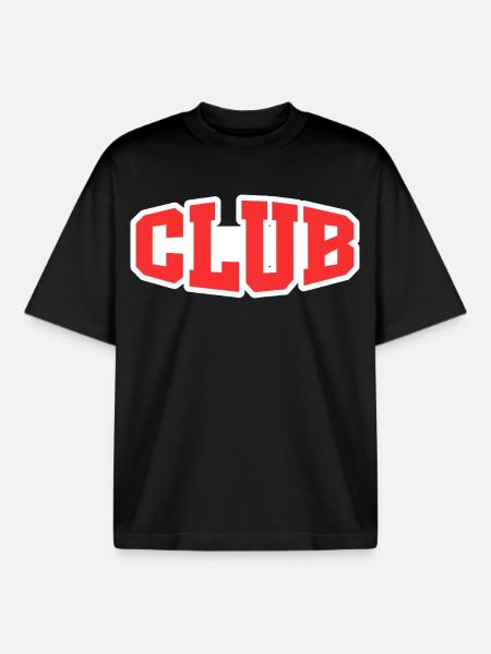 Club - Boxy Heavyweight Unisex Organic T-Shirt von Stanley/Stella - Schwarz