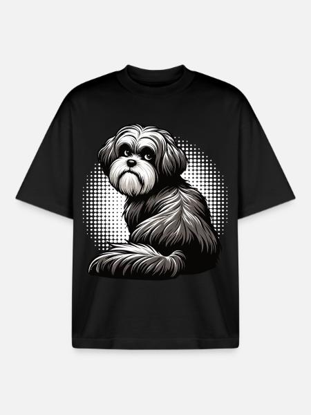 Havanese Havanese Owners Havanese Farmers - Boxy Heavyweight Unisex Organic T-Shirt by Stanley/Stella - black