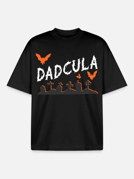 Dadcula Graveyard Gothic - Boxy Heavyweight Unisex Organic T-Shirt by Stanley/Stella - black