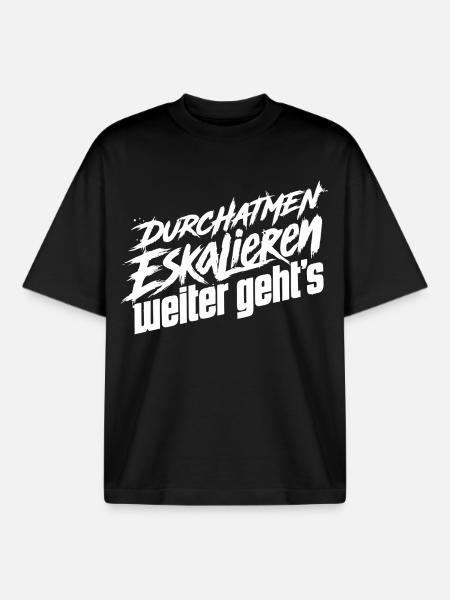 Nerven Behalten - Boxy Heavyweight Unisex Organic T-Shirt von Stanley/Stella - Schwarz