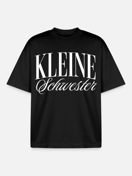 Kleine Schwester - Boxy Heavyweight Unisex Organic T-Shirt von Stanley/Stella - Schwarz