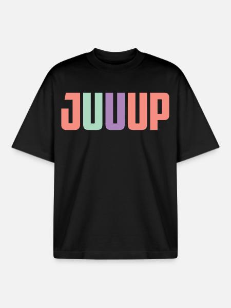 Juuup - Boxy Heavyweight Unisex Organic T-Shirt by Stanley/Stella - black