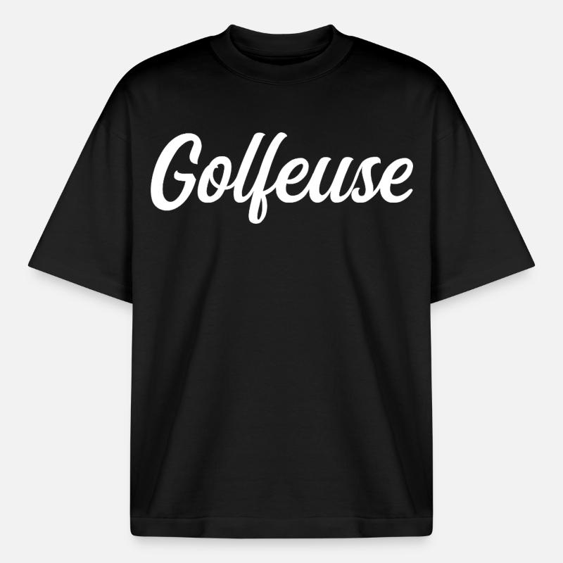 Golfeuse - T-shirt unisexe épais coupe boxy Stanley/Stella - noir