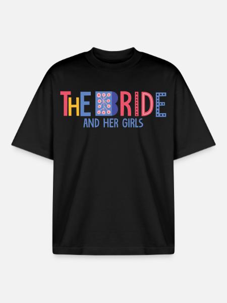 the bride - Boxy Heavyweight Unisex Organic T-Shirt by Stanley/Stella - black