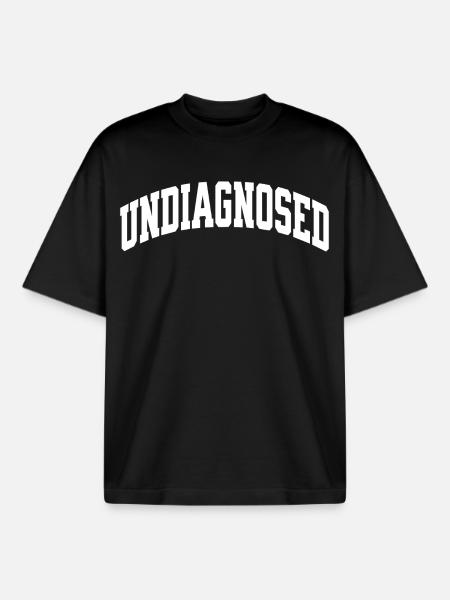 undiagnosed - Boxy Heavyweight Unisex Organic T-Shirt by Stanley/Stella - black