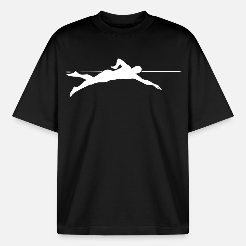 Dynamic Sprinter Line Graphics - Boxy Heavyweight Unisex Organic T-Shirt by Stanley/Stella - black