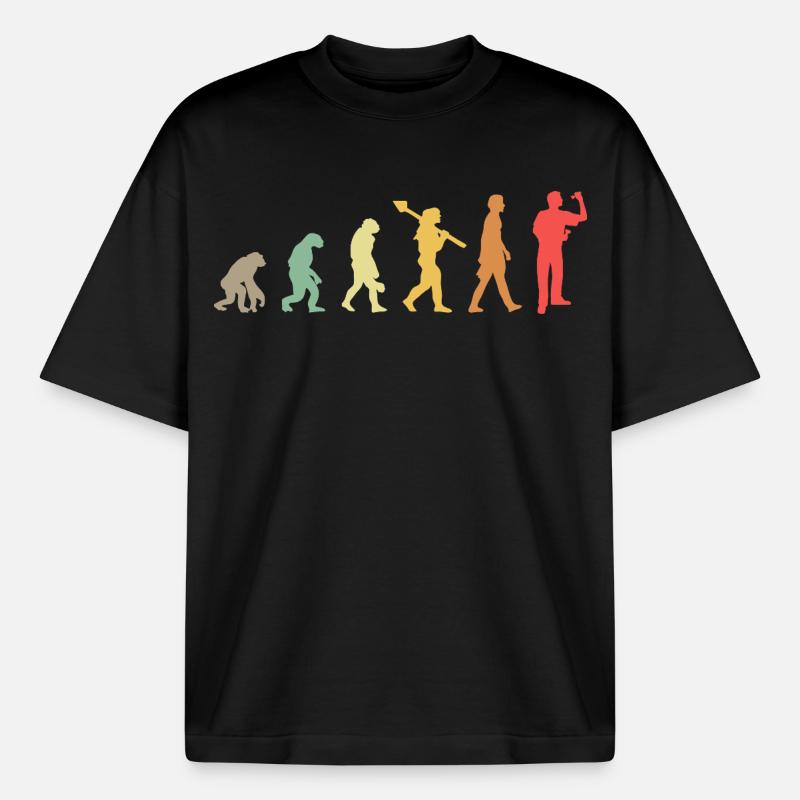 Fléchettes Evolution Lecteur de fléchettes - T-shirt unisexe épais coupe boxy Stanley/Stella - noir