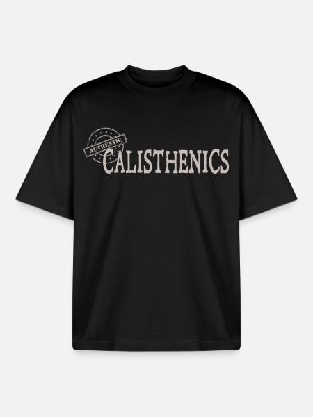 Calisthenics - Boxy Heavyweight Unisex Organic T-Shirt von Stanley/Stella - Schwarz