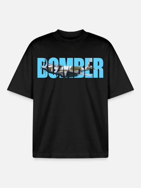 Bomber DH.98 Mosquito - Boxy Heavyweight Unisex Organic T-Shirt by Stanley/Stella - black