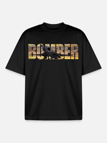 Bomber Tu-22 M3 - Boxy Heavyweight Unisex Organic T-Shirt by Stanley/Stella - black