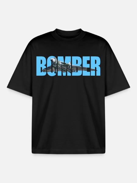 Bomber Avro 698 Vulcan - Boxy Heavyweight Unisex Organic T-Shirt by Stanley/Stella - black