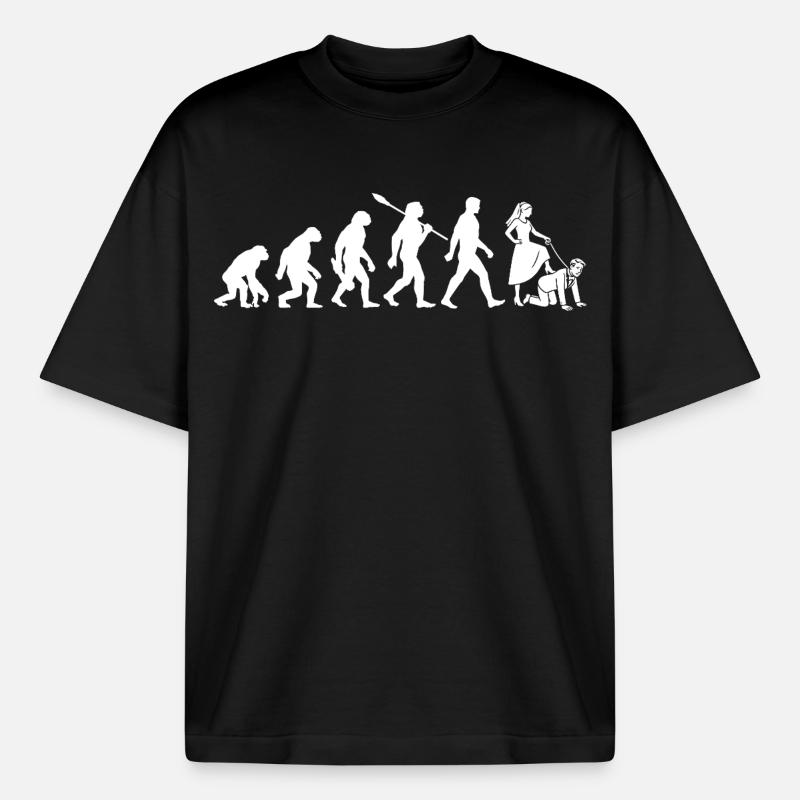 Bachelor Party - Evolution Bachelor - Boxy Heavyweight Unisex Organic T-Shirt by Stanley/Stella - black
