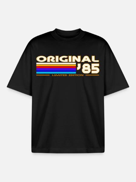 Original 85 ArcEnCiel Edition - Boxy Heavyweight Unisex Organic T-Shirt by Stanley/Stella - black