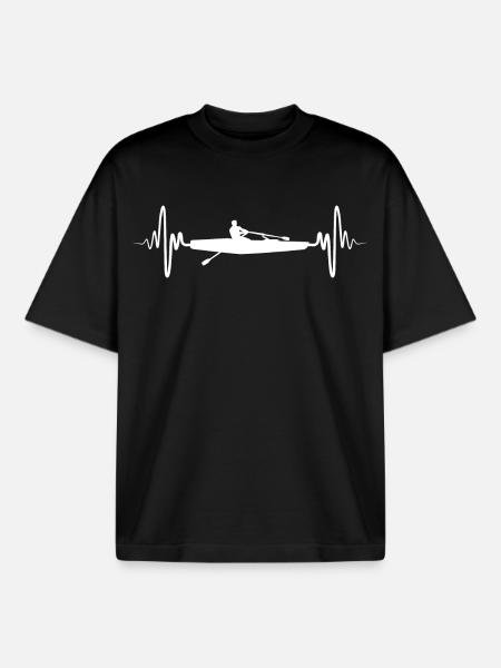 Sculling - Boxy Heavyweight Unisex Organic T-Shirt by Stanley/Stella - black