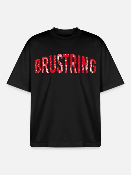 Stuttgart Brustring - Boxy Heavyweight Unisex Organic T-Shirt von Stanley/Stella - Schwarz