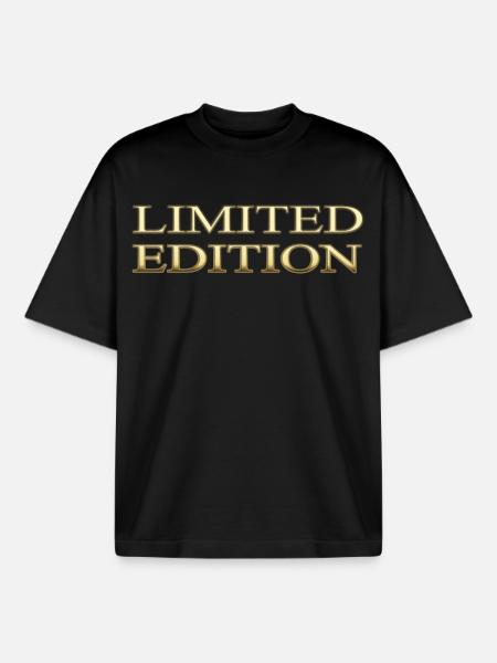 Édition limitée - T-shirt unisexe boxy épais biologique Stanley/Stella - noir