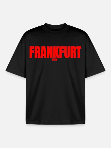 Frankfurt Main - Boxy Heavyweight Unisex Organic T-Shirt by Stanley/Stella - black