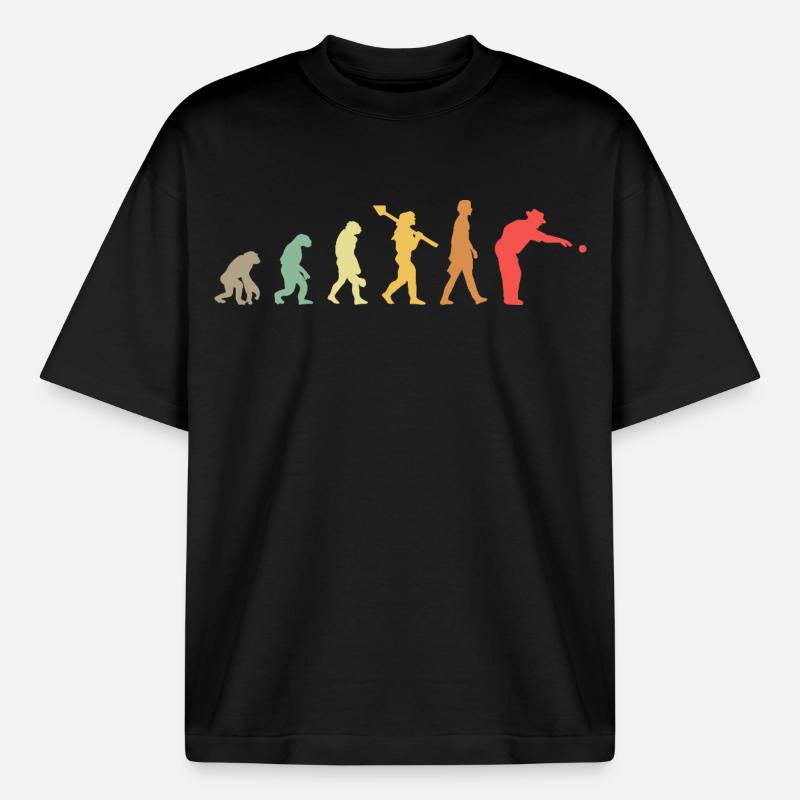 Boule d’évolution - T-shirt unisexe boxy épais biologique Stanley/Stella - noir