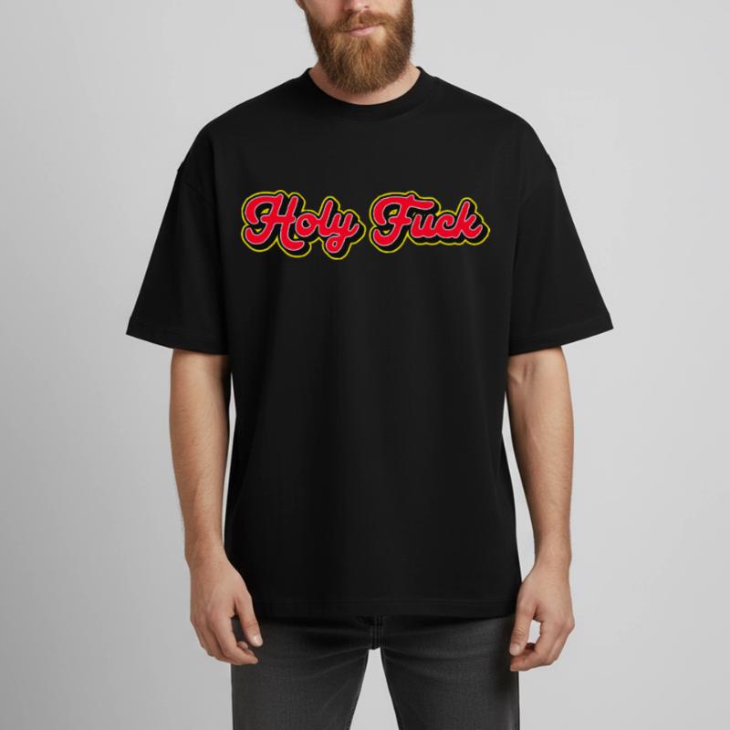 Heilige Scheiße 3D Red Script Boxy Heavyweight Unisex Organic T-Shirt von Stanley/Stella