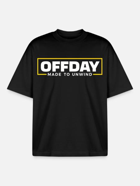Offday - Made to Unwind - Boxy Heavyweight Unisex Organic T-Shirt by Stanley/Stella - black