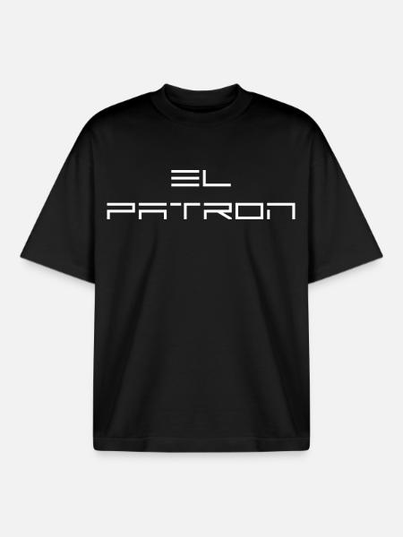 El Patron – The Top-Dog Look - Boxy Heavyweight Unisex Organic T-Shirt by Stanley/Stella - black