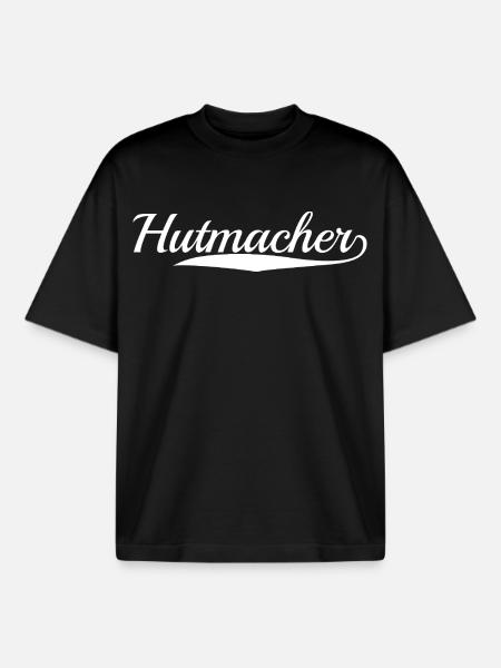 Hutmacher Modisten Beruf weiss - Boxy Heavyweight Unisex Organic T-Shirt von Stanley/Stella - Schwarz