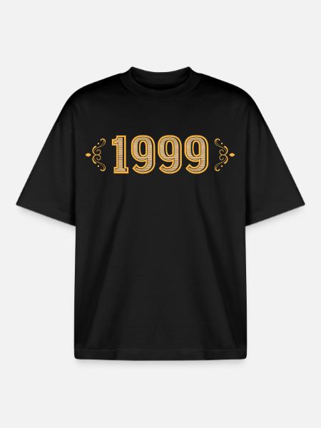 Legend since 1999 retro 1999 - Boxy Heavyweight Unisex Organic T-Shirt by Stanley/Stella - black