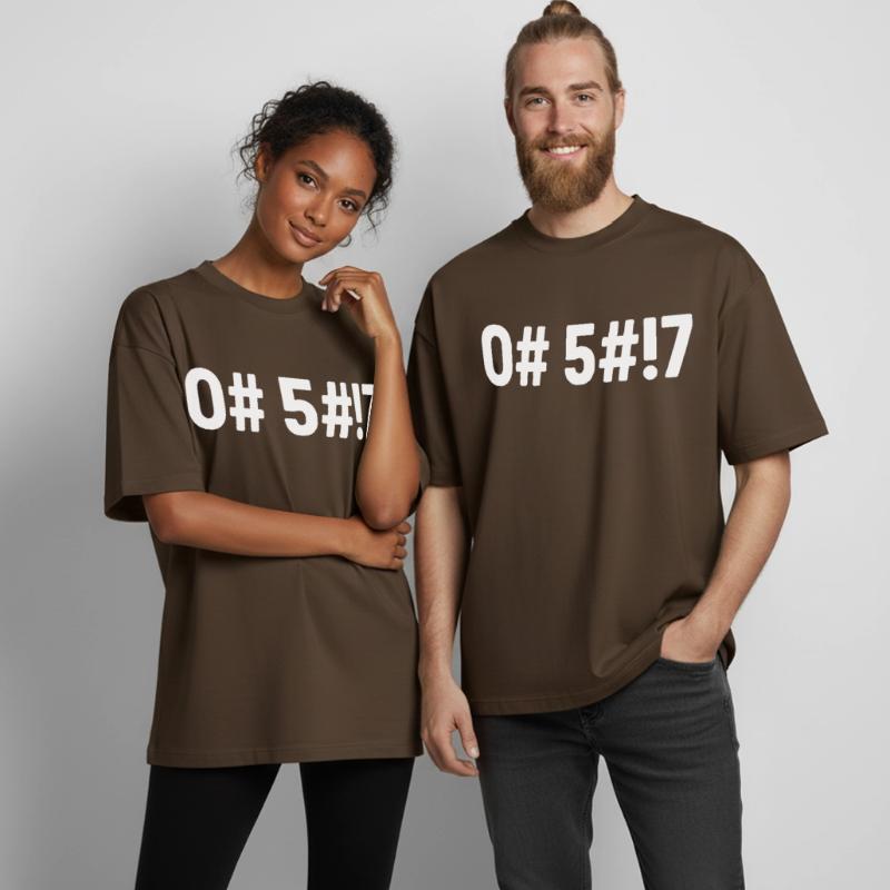 Oh merde, codé T-shirt unisexe boxy épais biologique Stanley/Stella