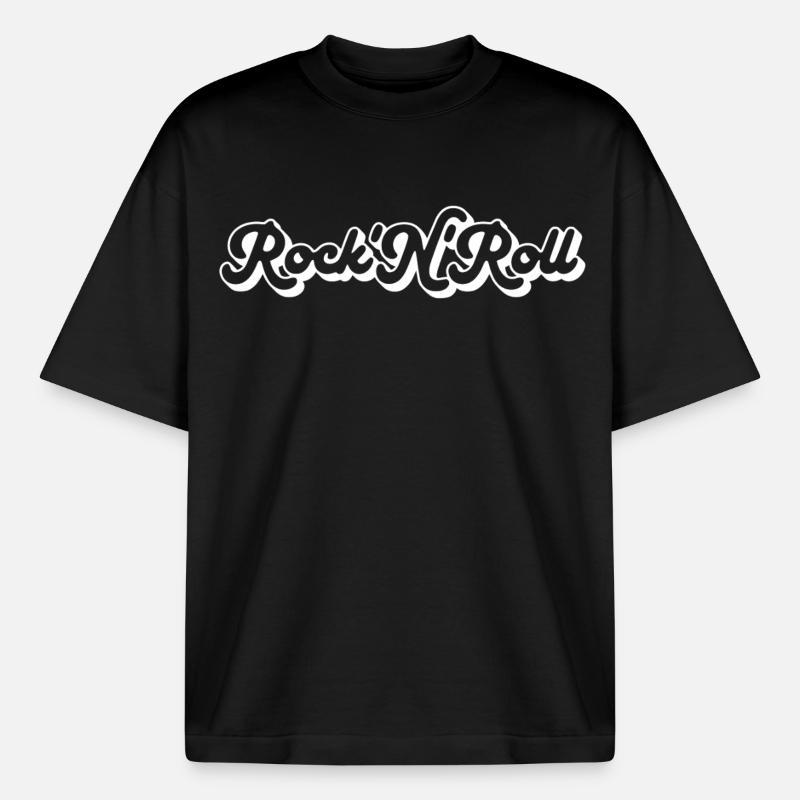 Rock 'n' Roll Drehbuch - Boxy Heavyweight Unisex Organic T-Shirt von Stanley/Stella - Schwarz