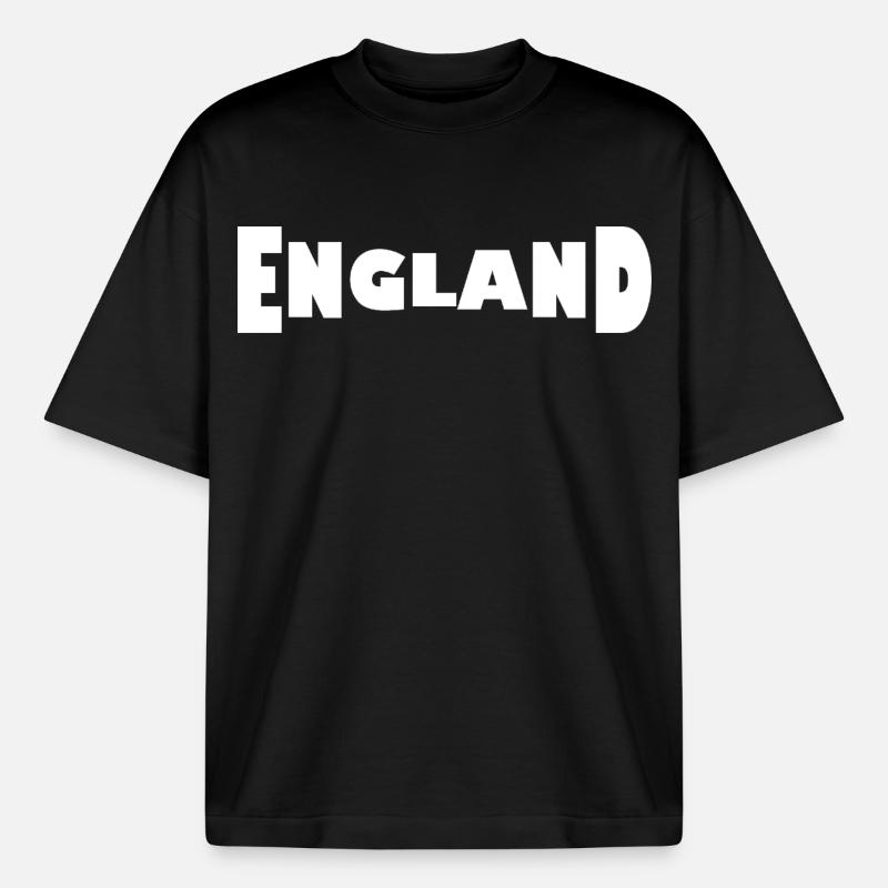 England - Boxy Heavyweight Unisex Organic T-Shirt von Stanley/Stella - Schwarz