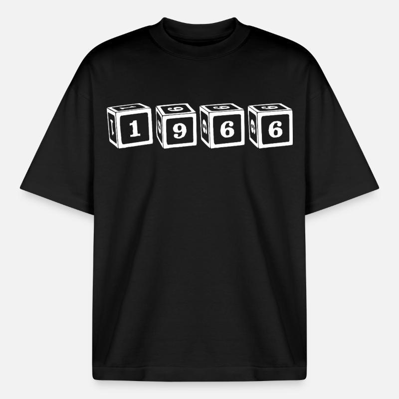 Cube 1966 - T-shirt unisexe épais coupe boxy Stanley/Stella - noir