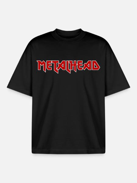 Metalhead - Boxy Heavyweight Unisex Organic T-Shirt by Stanley/Stella - black