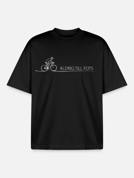 Radfahrer Spruch Geschenkidee Fahrrad - Boxy Heavyweight Unisex Organic T-Shirt von Stanley/Stella - Schwarz