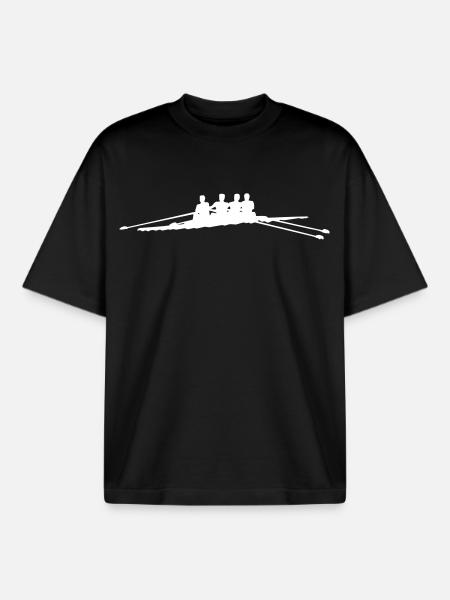 Aviron - Rameurs - T-shirt unisexe boxy épais biologique Stanley/Stella - noir
