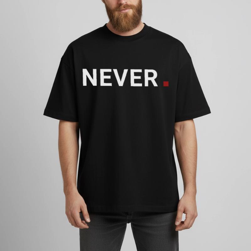 Never point. It never means. Motivation Boxy Heavyweight Unisex Organic T-Shirt by Stanley/Stella